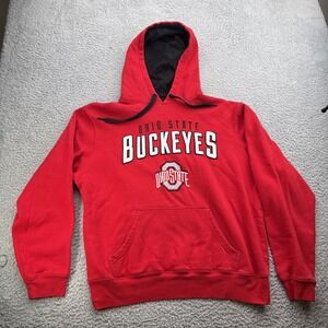 Ohio State University Buckeyes Hoodie Mens XL Sweatshirt Scarlet and Gray